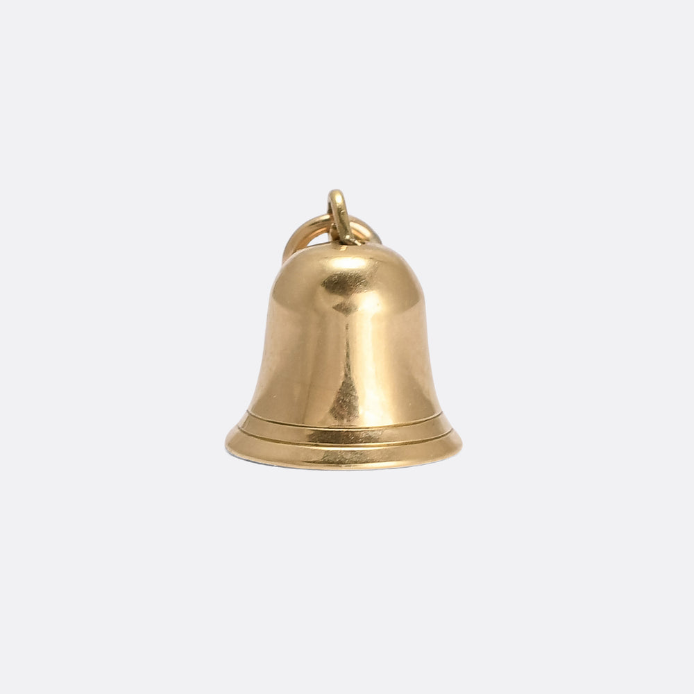1950s Gold Bell Charm
