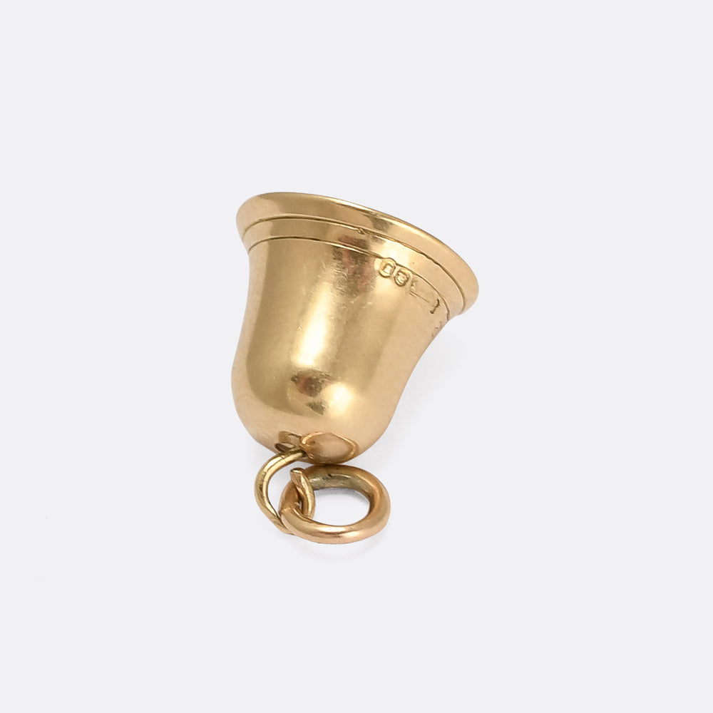 1950s Gold Bell Charm