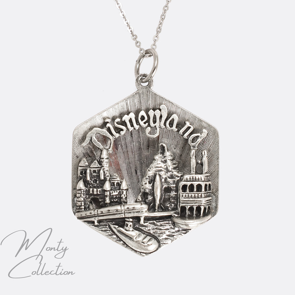 1950s Silver Disneyland Pendant