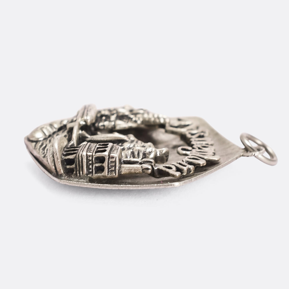 1950s Silver Disneyland Pendant