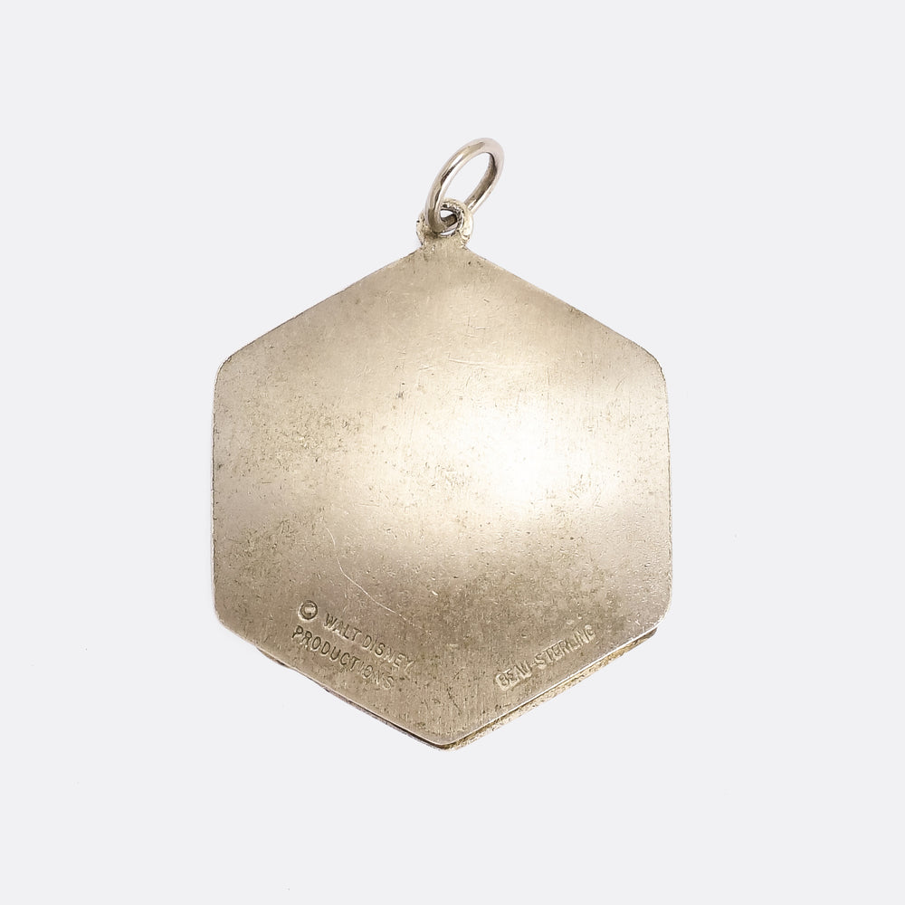 1950s Silver Disneyland Pendant