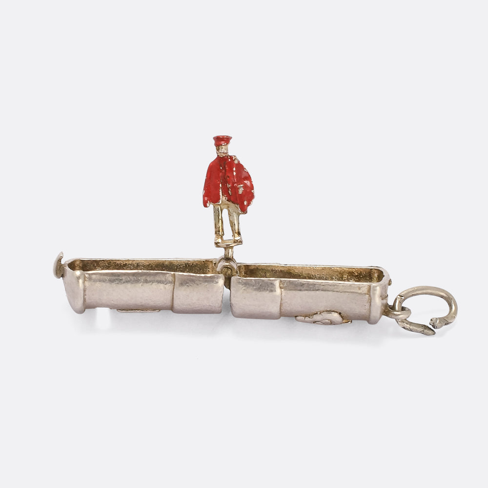 1950s Silver Postman Charm