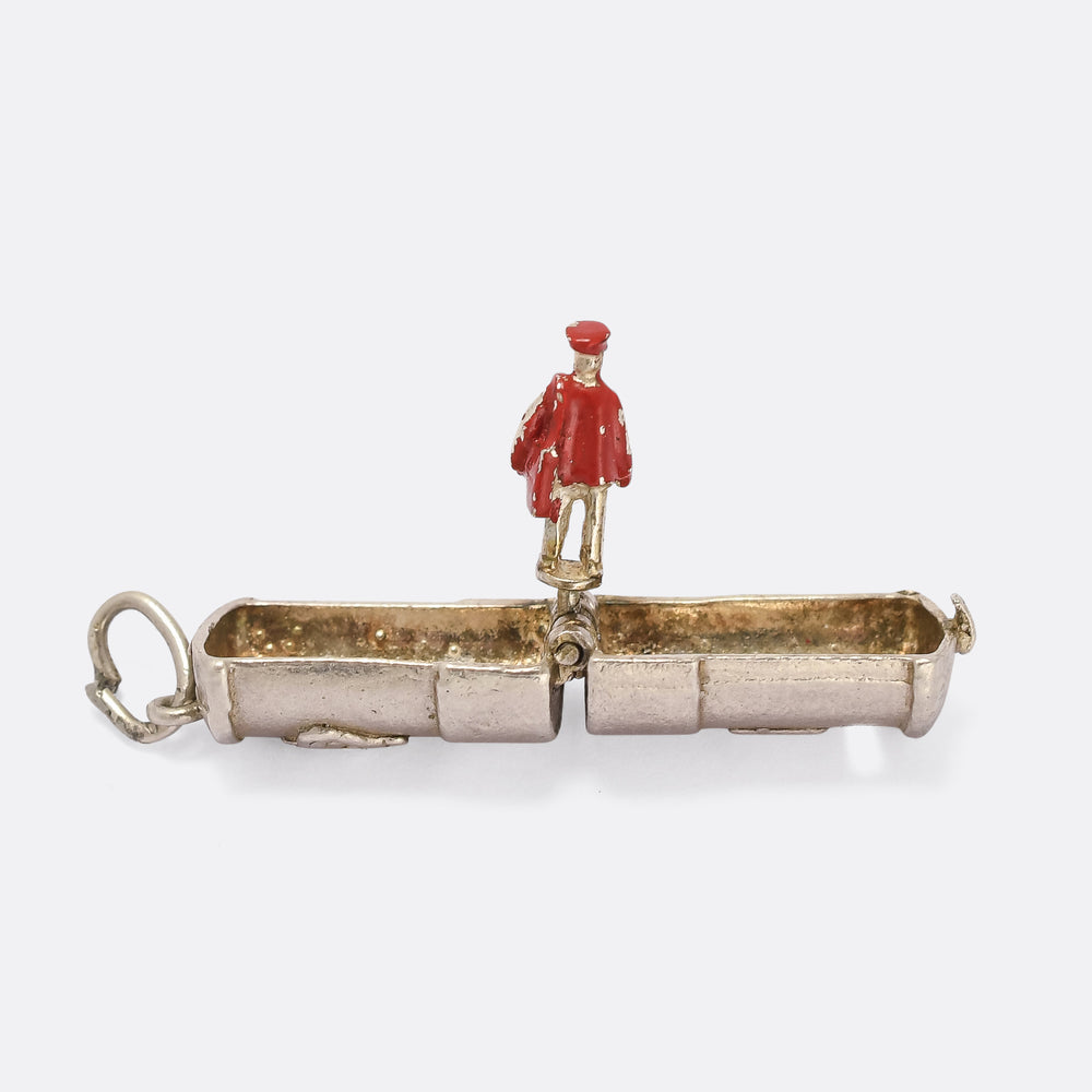 1950s Silver Postman Charm