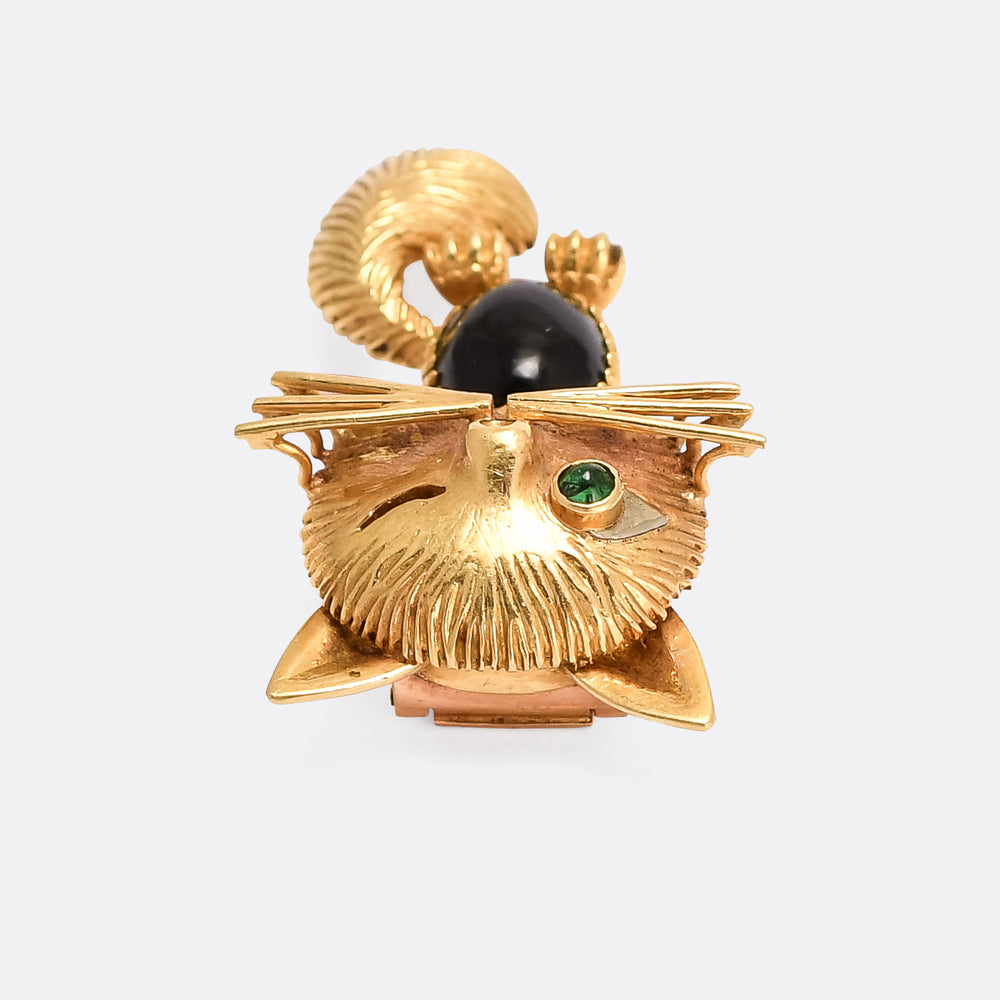 1950s Van Cleef & Arpels Chat Malicieux Brooch