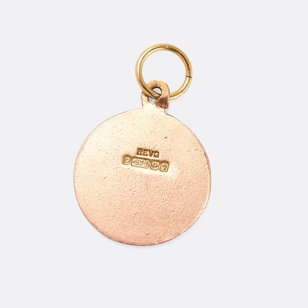 1960s Gold PAN AM Charm Pendant