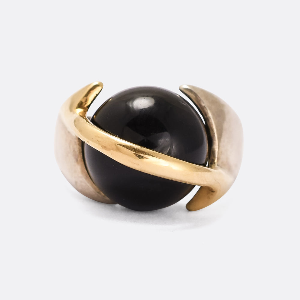 1970s Interchangeable Gemstone Orb Ring