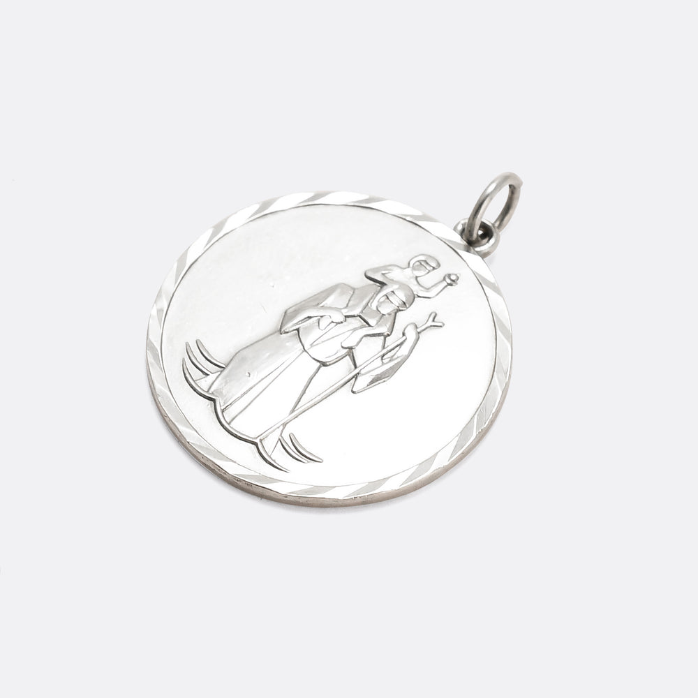 1970s Modernist Saint Christopher Pendant