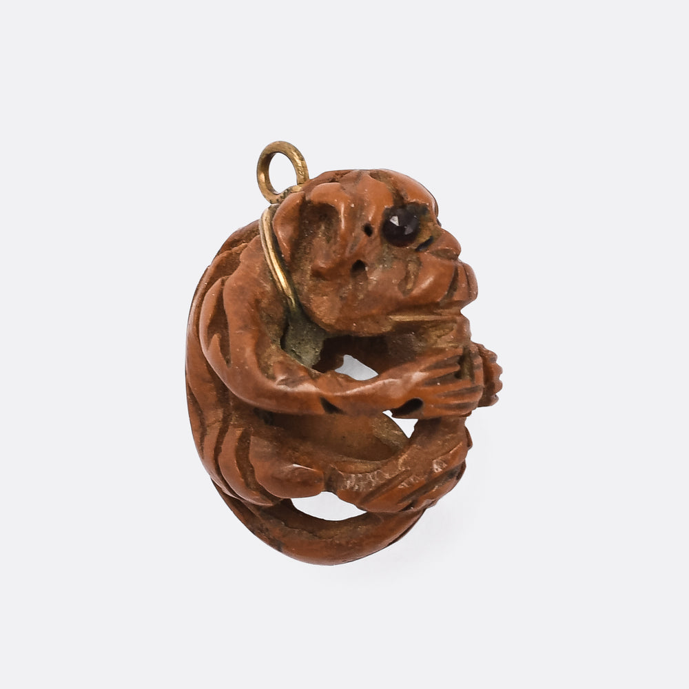 19th Century Heidao Monkey Pendant