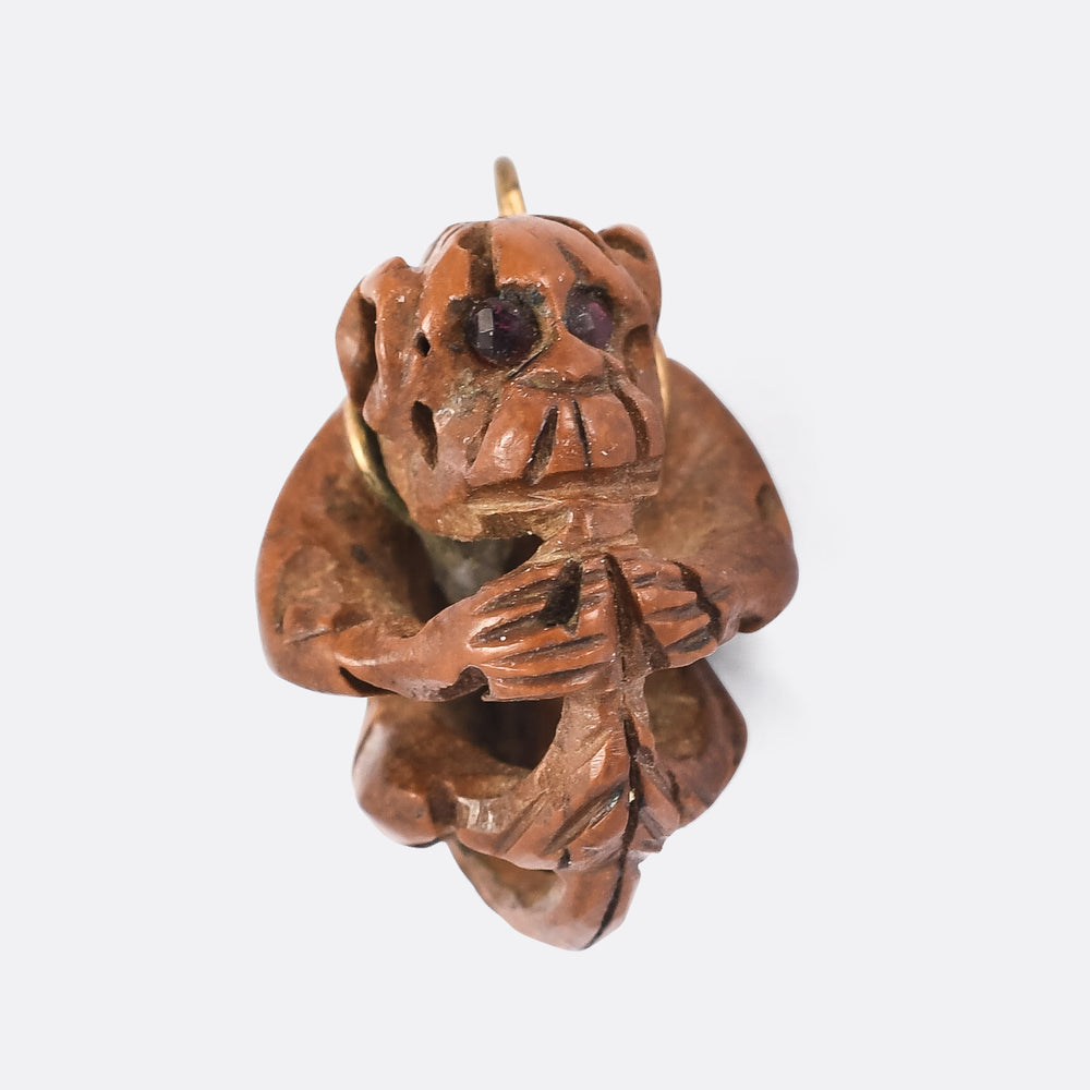 19th Century Heidao Monkey Pendant