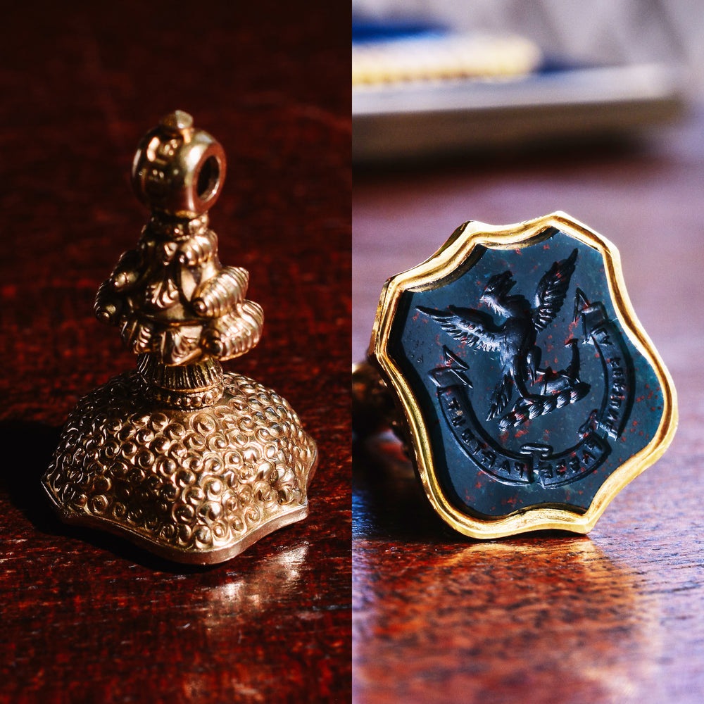 Georgian Intaglio Seal Fob La Fortune Passe Partout