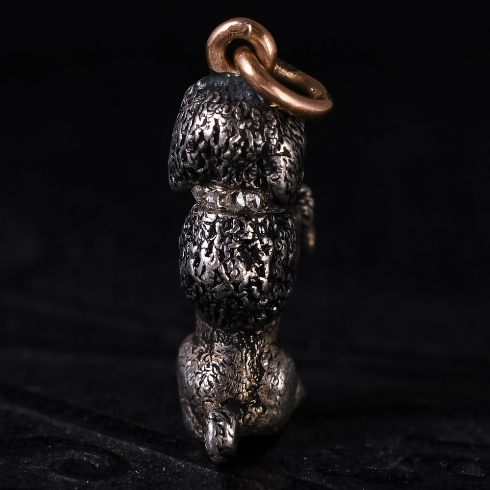 Victorian Diamond Collar Poodle Pendant