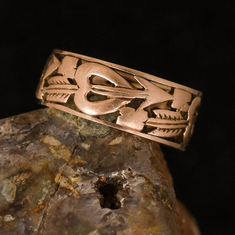 Victorian Cupid's Arrow Openwork Band