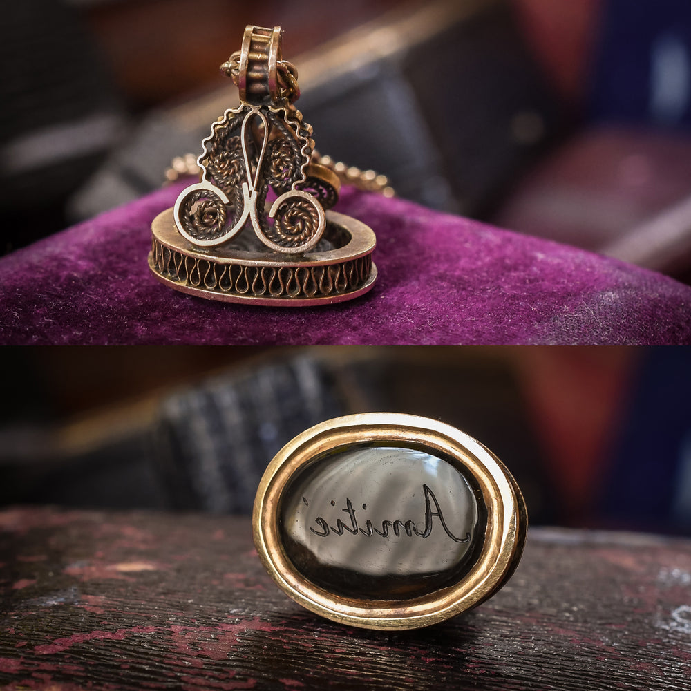 Georgian Amitié Seal Fob Pendant