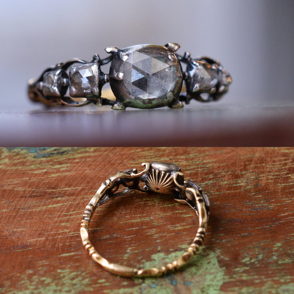 18th Century Rose Diamond 5-Stone Ring