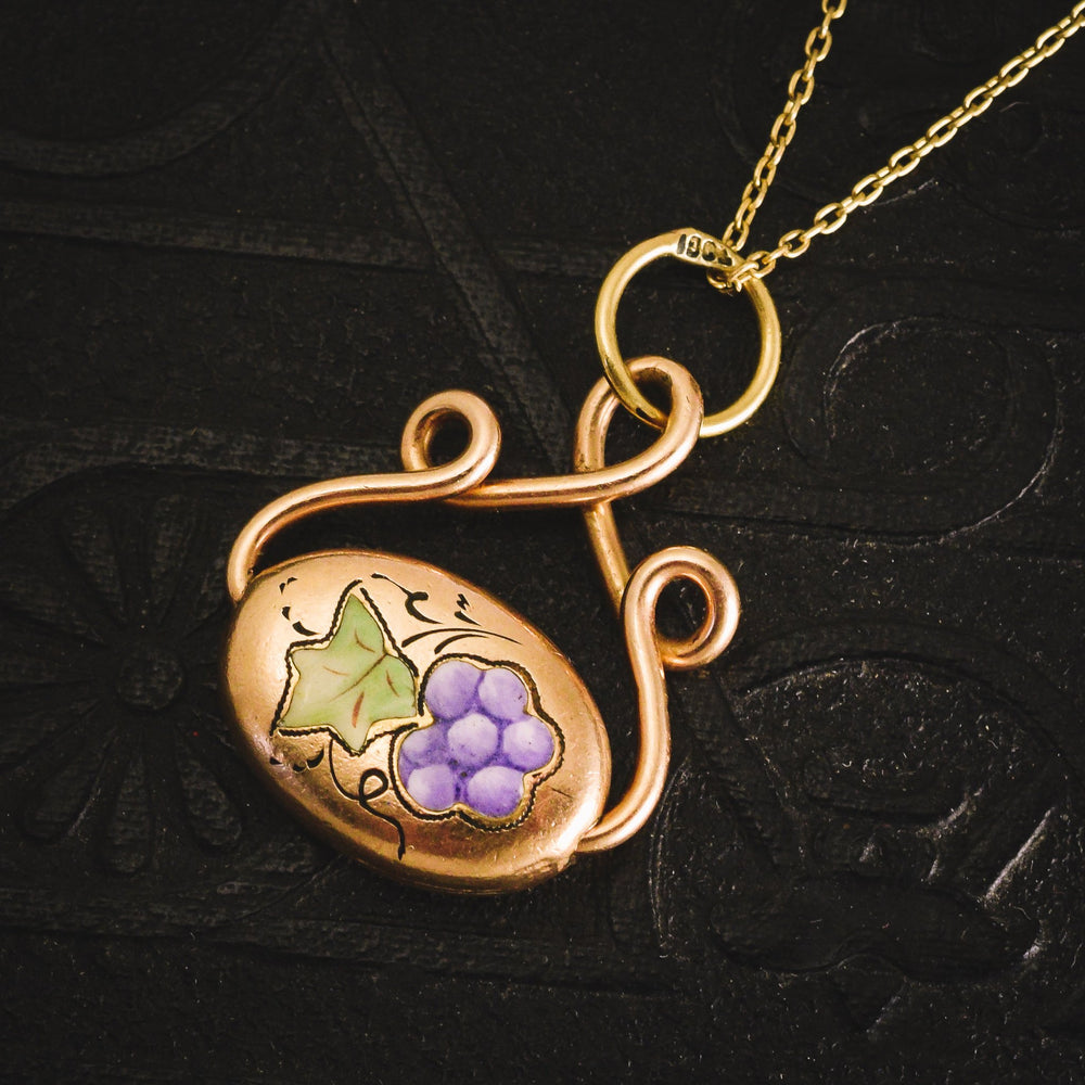 Victorian Grape & Vine Spinner Pendant
