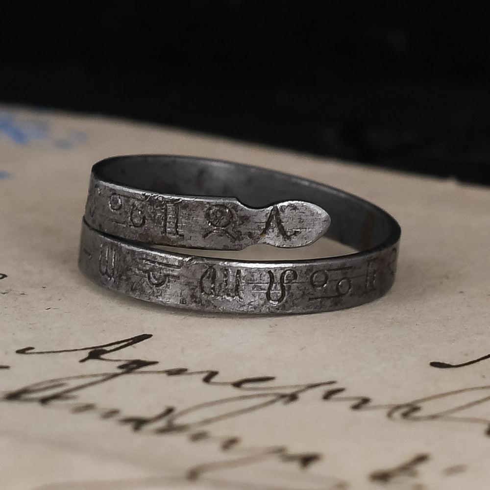 18th Century Zodiac Snake Betrothal Ring