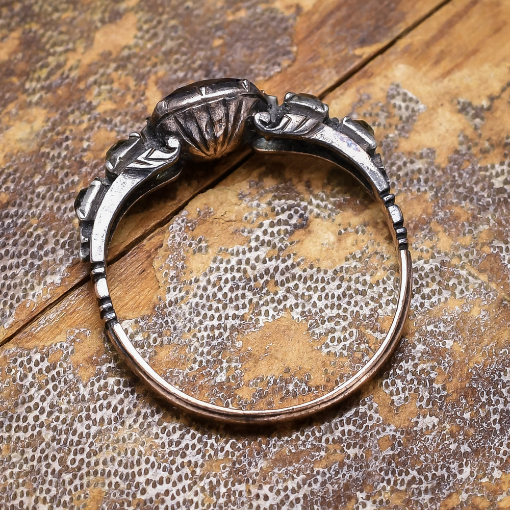 Georgian Amethyst Paste Solitaire Ring