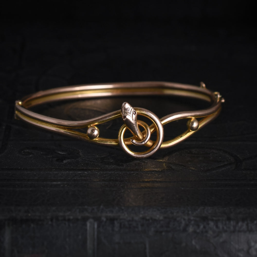 Late Victorian Serpent Bangle