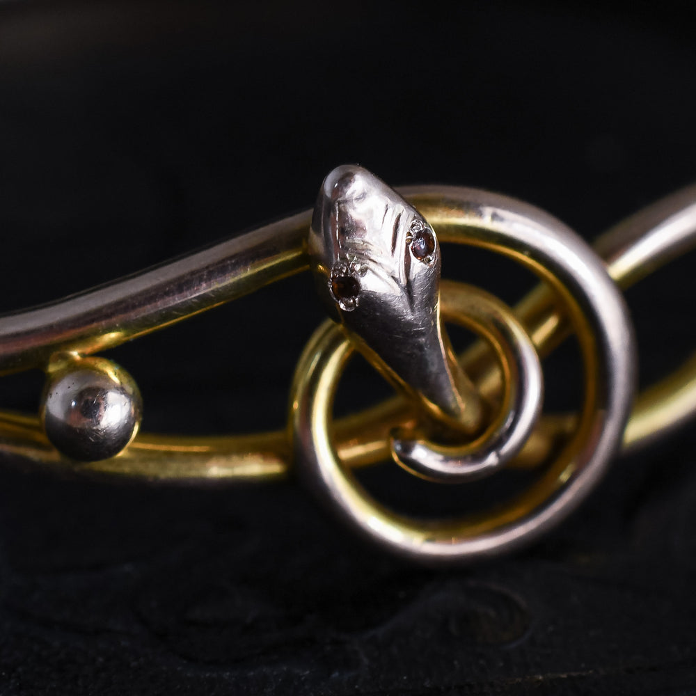Late Victorian Serpent Bangle