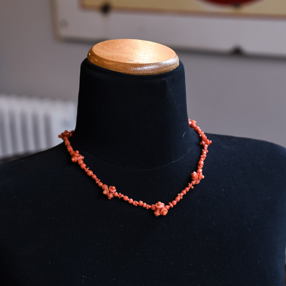 Georgian Grand Tour Coral Necklace