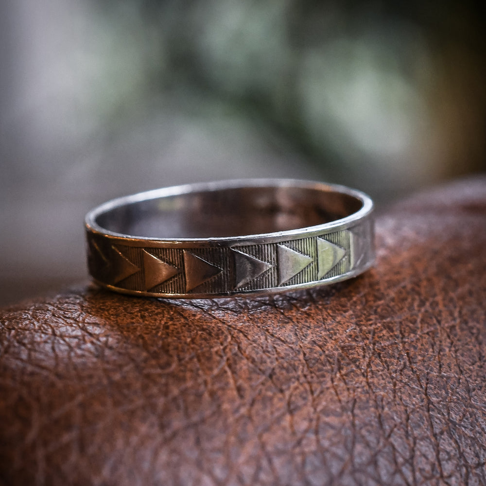 Art Deco Many Triangles Ring