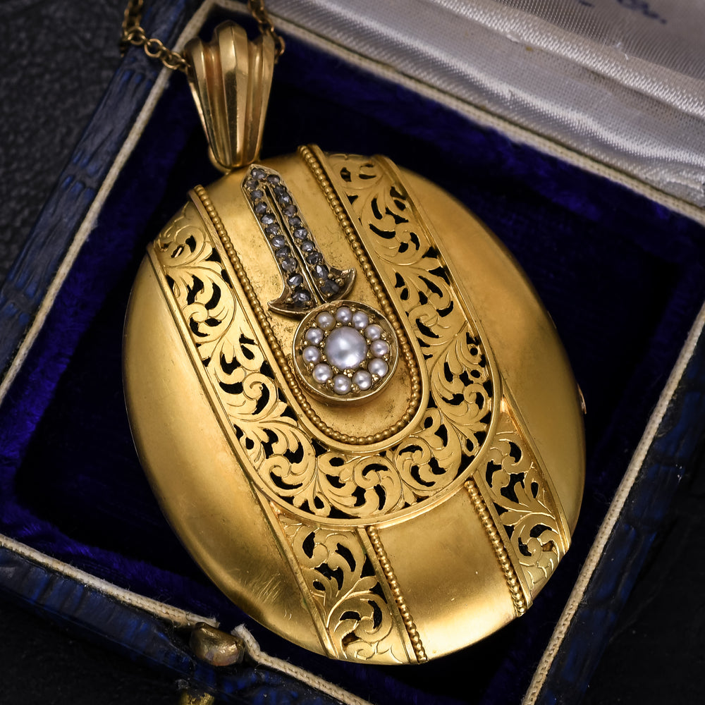 High Victorian Pearl & Diamond
