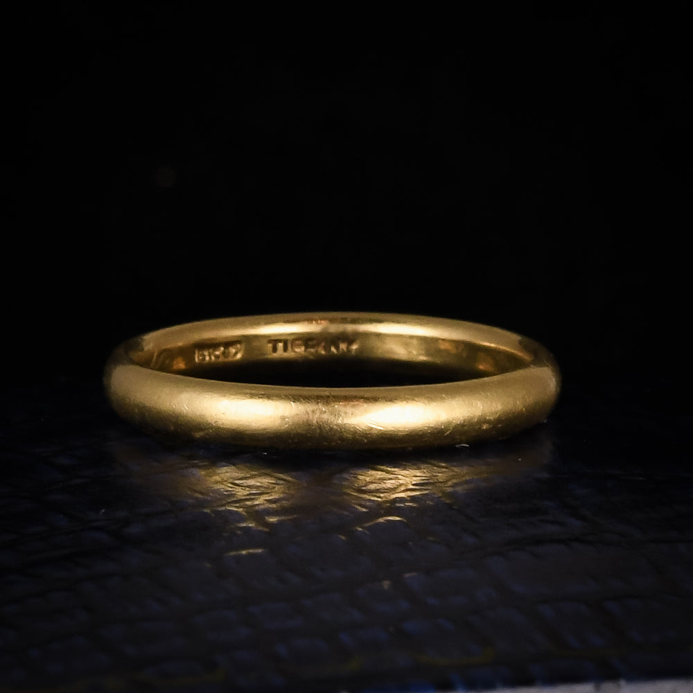 Vintage 18k Gold Tiffany & Co Wedding Band
