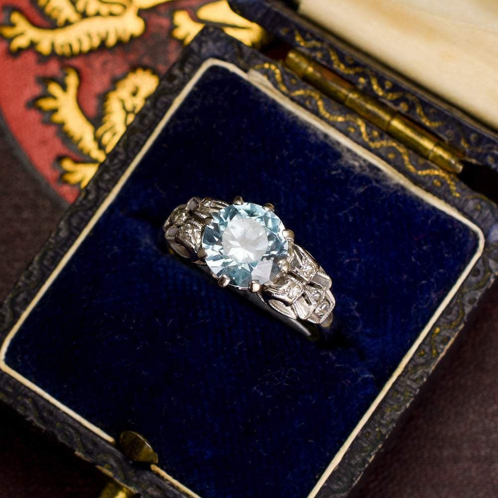 1930s Zircon Solitiare Ring