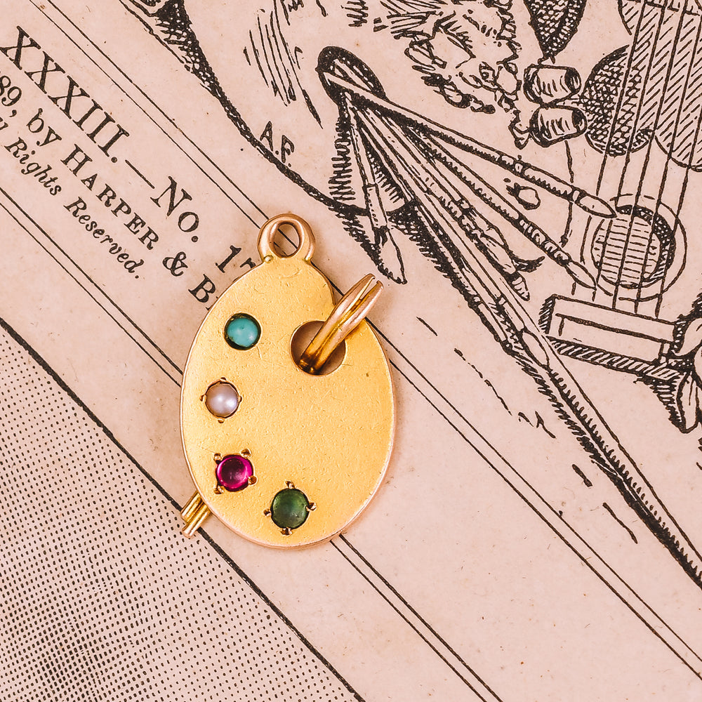 Imperial Russian Artist's Palette Charm