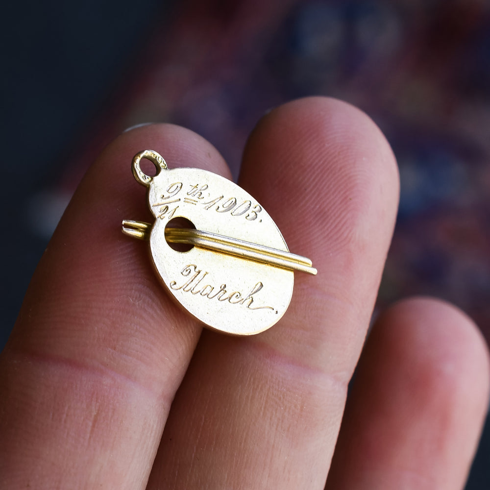 Imperial Russian Artist's Palette Charm