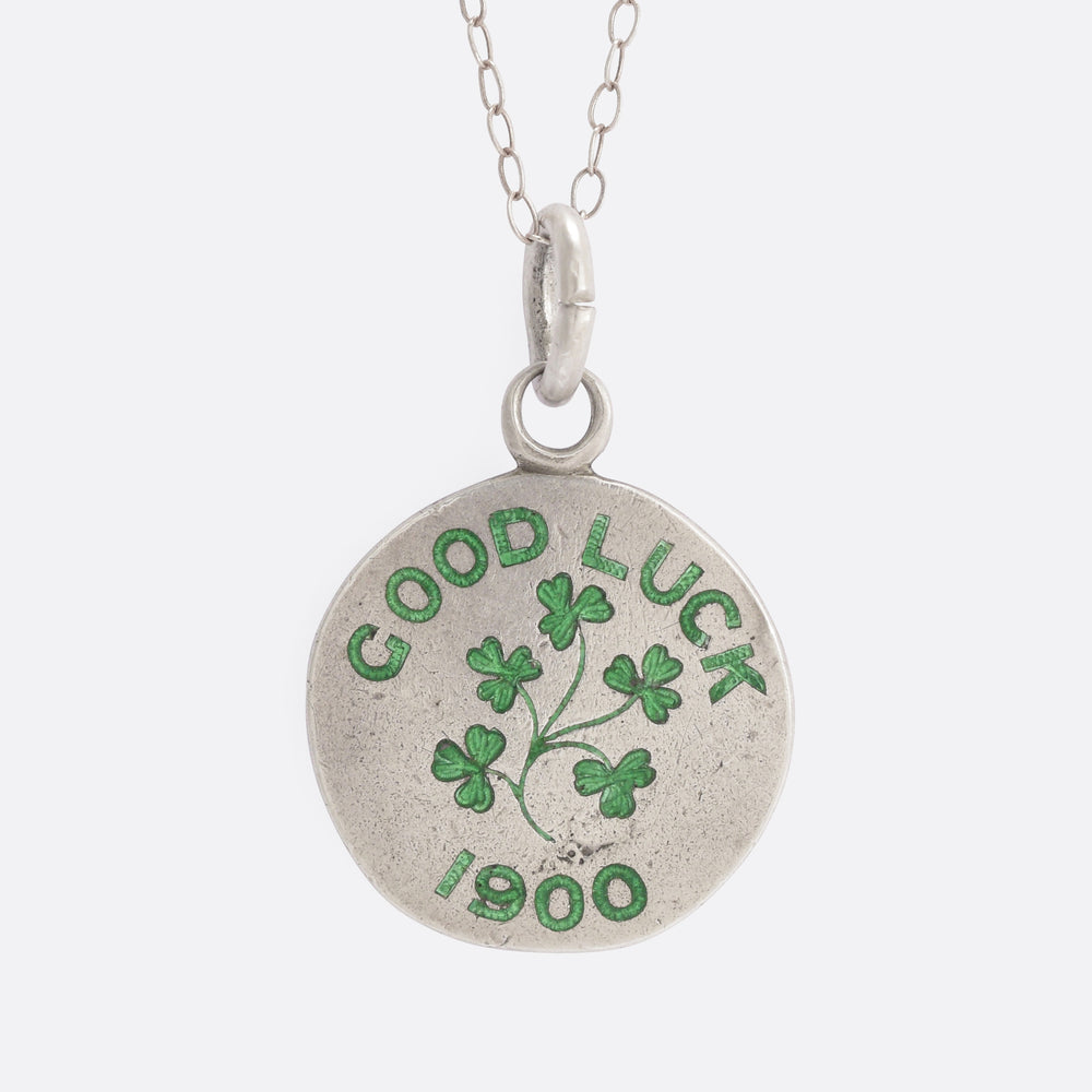 Victorian Royal Irish Good Luck Shamrock Pendant
