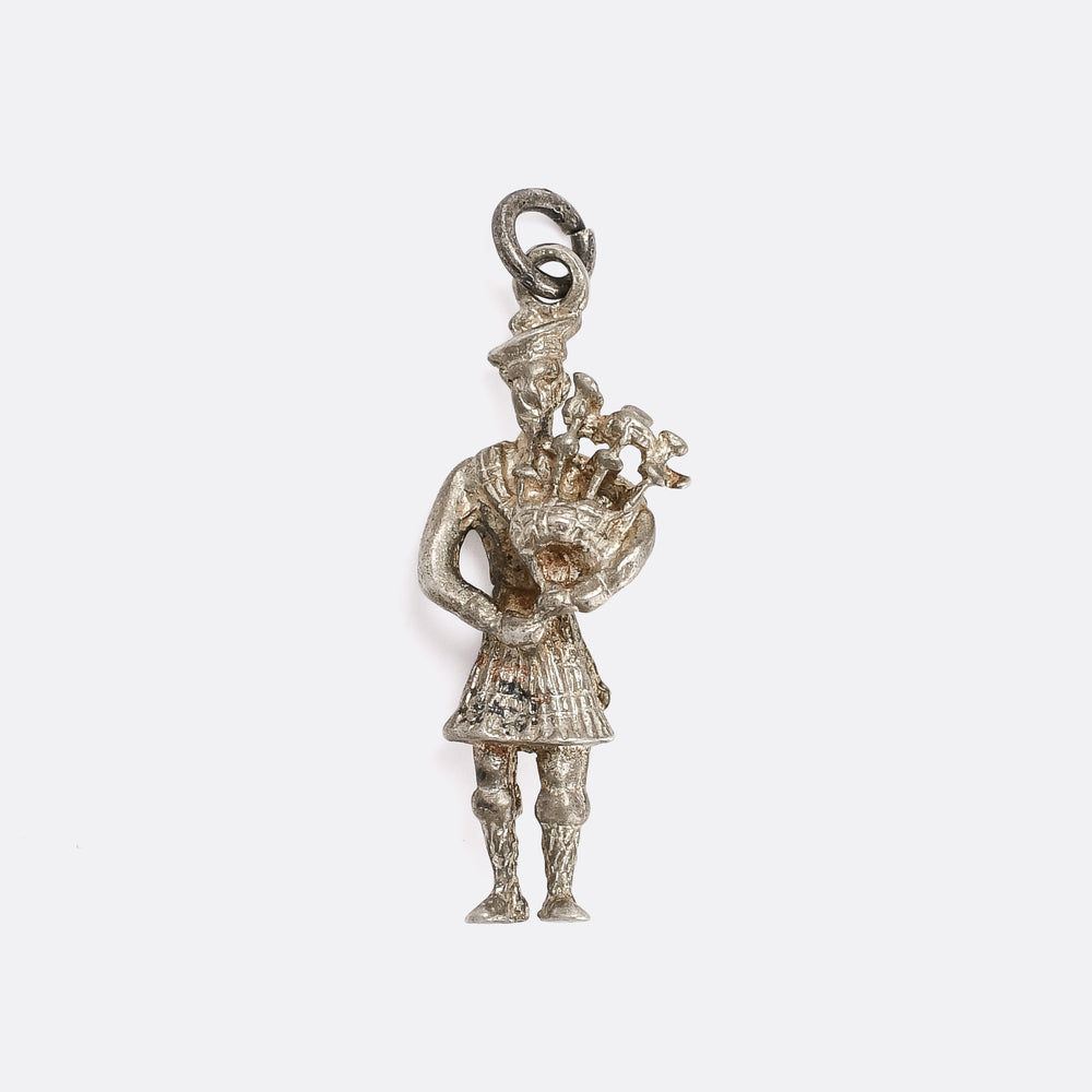 1920s Highland Bagpiper Charm