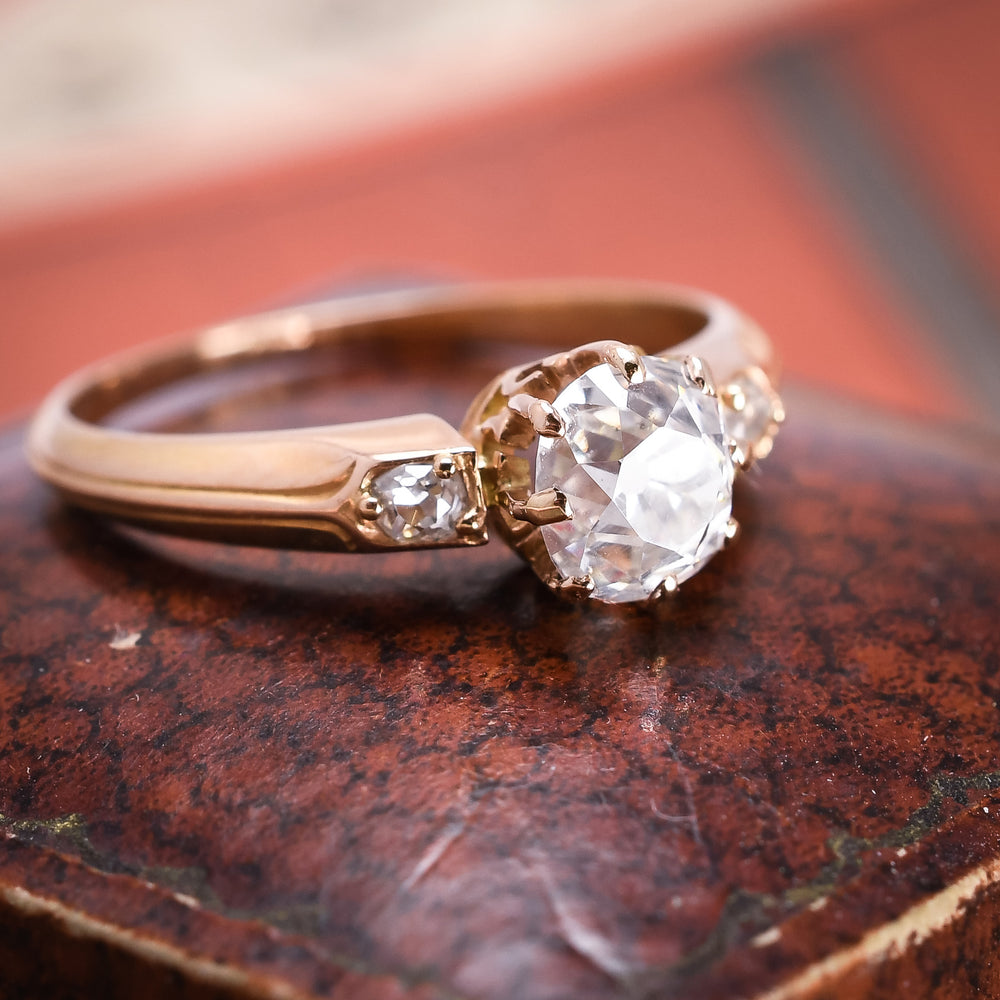 Late Victorian 1.16ct OMC Diamond Solitaire Ring