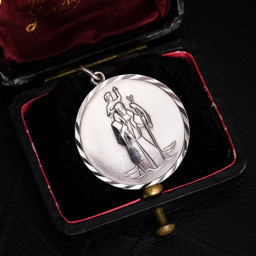 1970s Modernist Saint Christopher Pendant