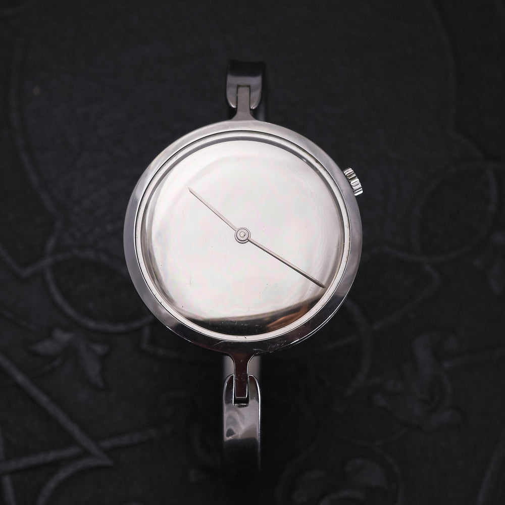 1970s Minimalist Chopard Jensen Stainless Steel Torun Wristwatch