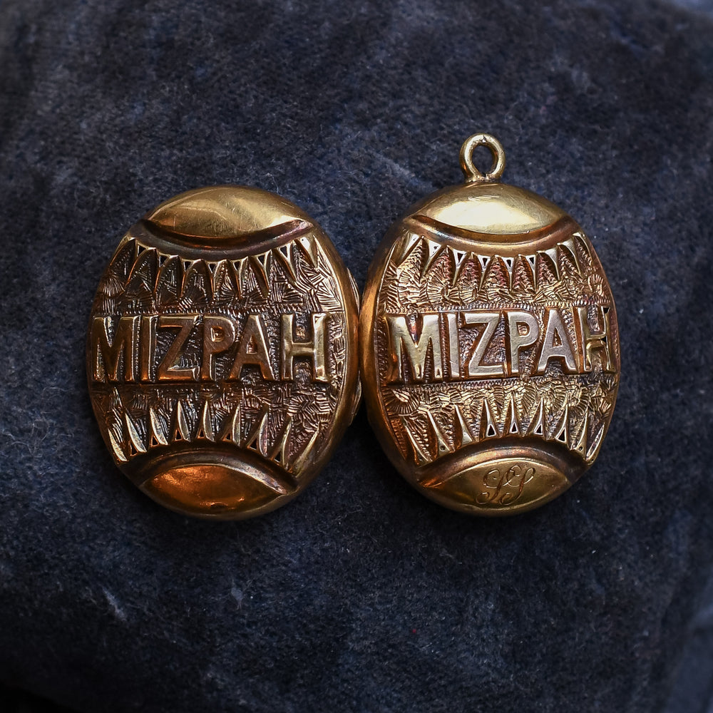 Victorian Gold MIZPAH Locket