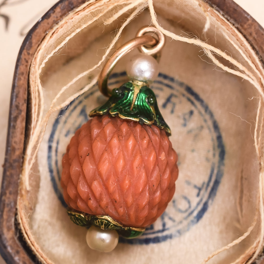 Georgian Pineapple Charm Pendant