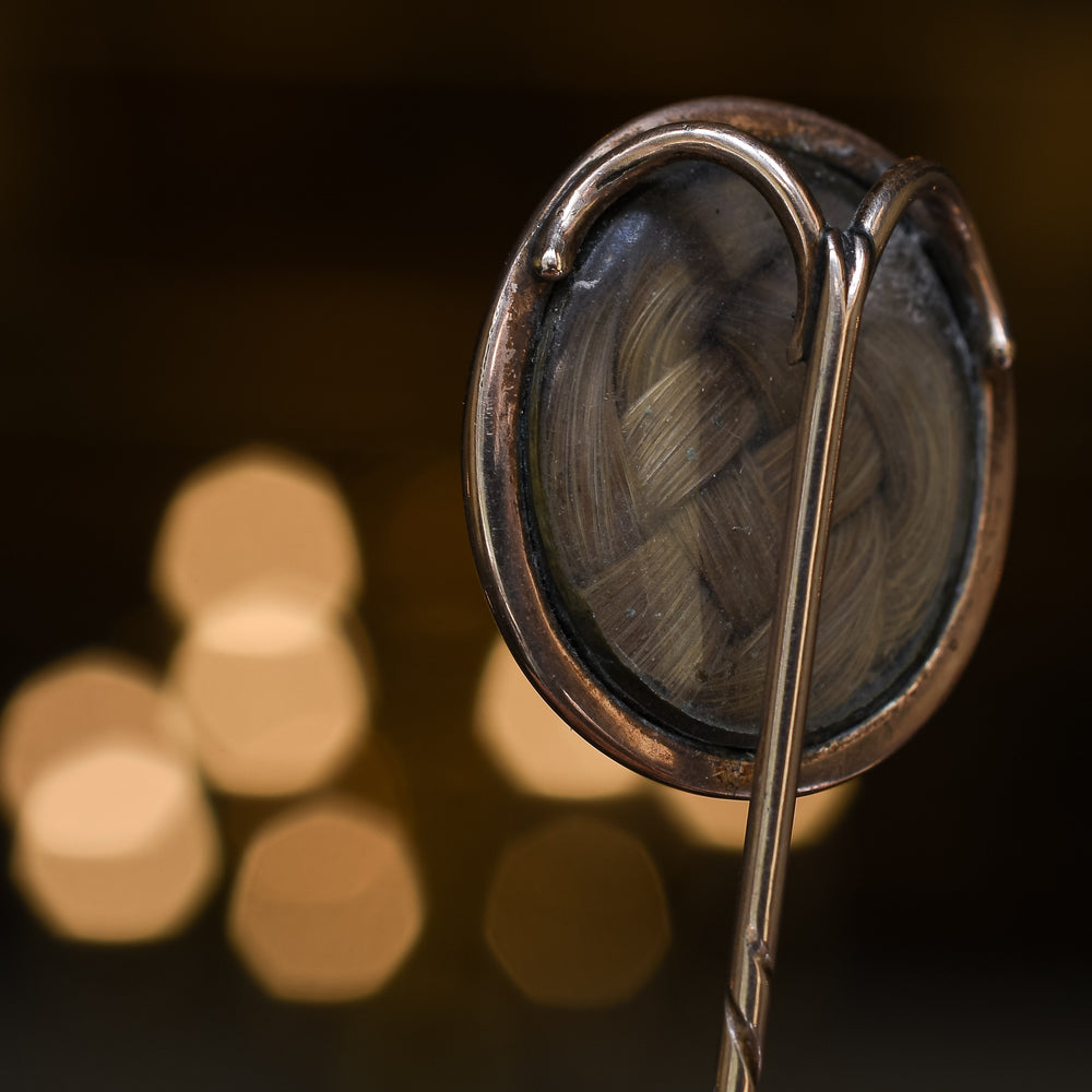 Early Victorian Fides Et Amor Peace Dove Stick Pin