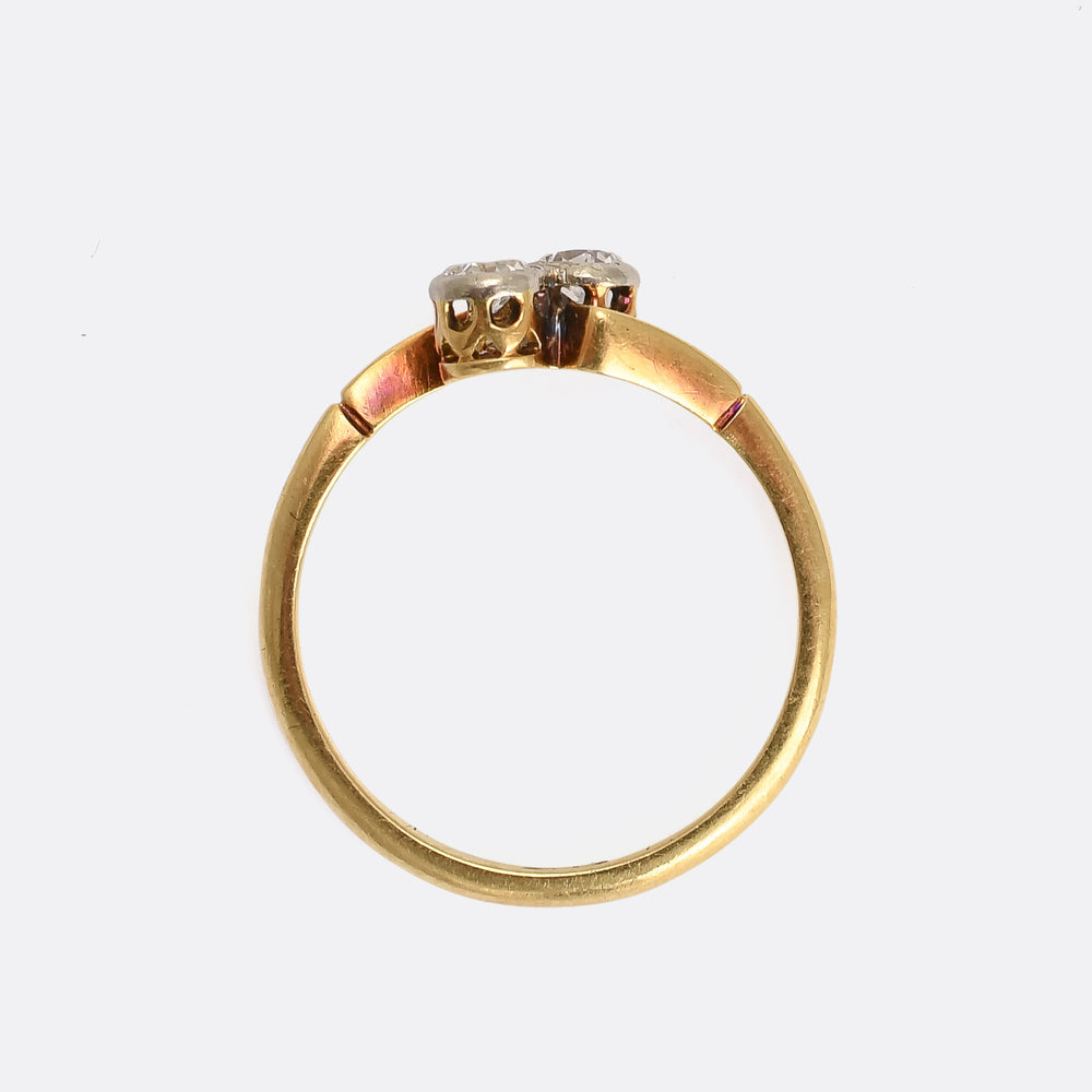 Art Deco .30ct Diamond 'Toi et Moi' Ring