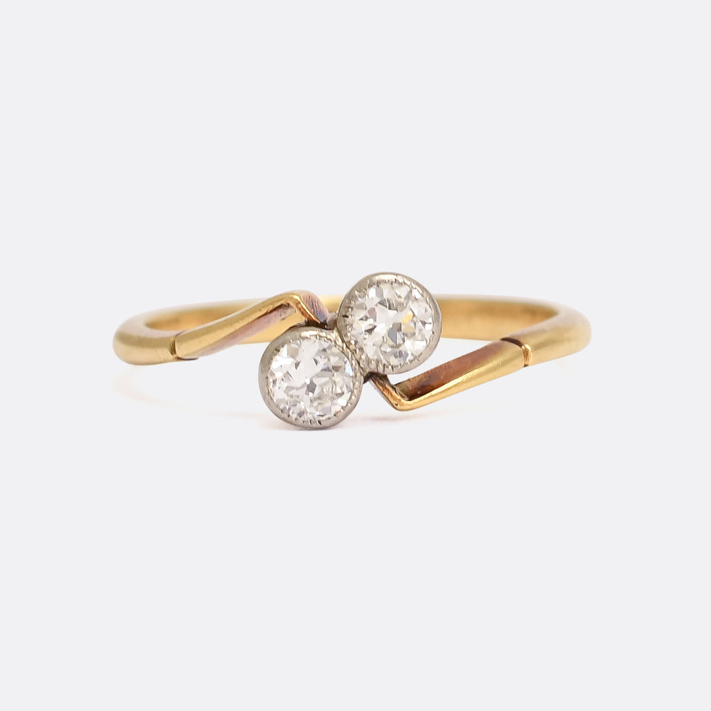 Art Deco .30ct Diamond 'Toi et Moi' Ring