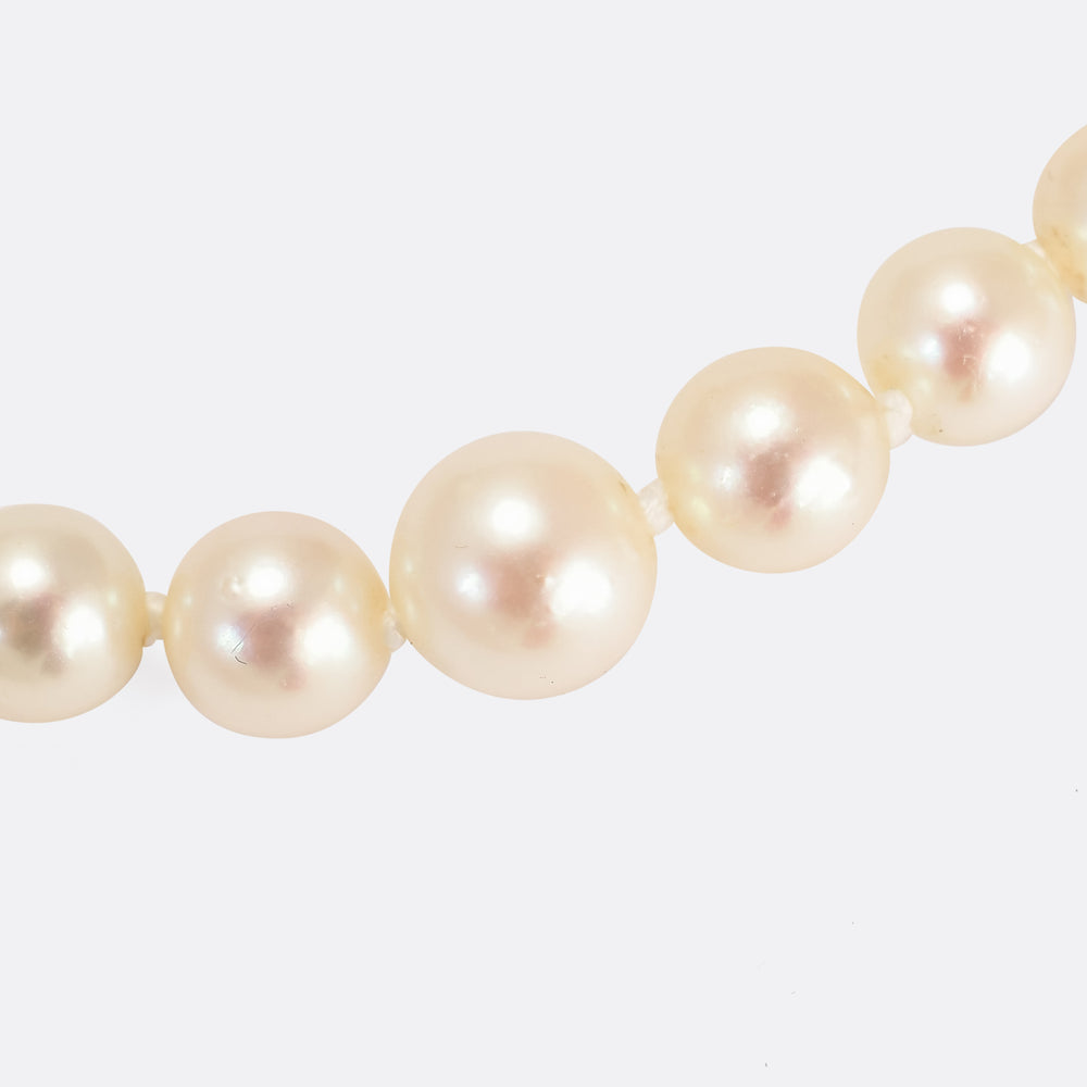 Art Deco Akoya Pearl Necklace