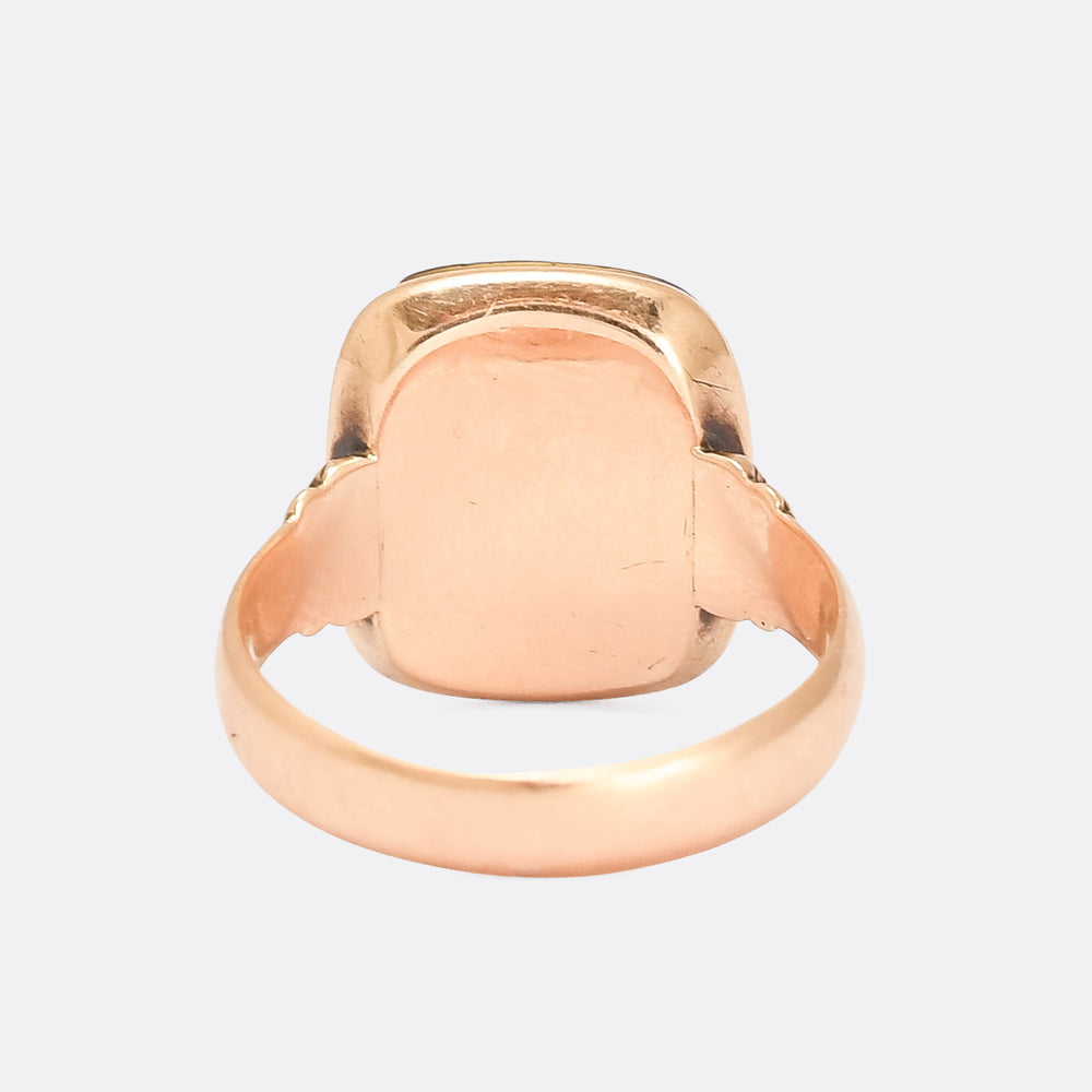 Art Deco Athena Cameo Signet Ring