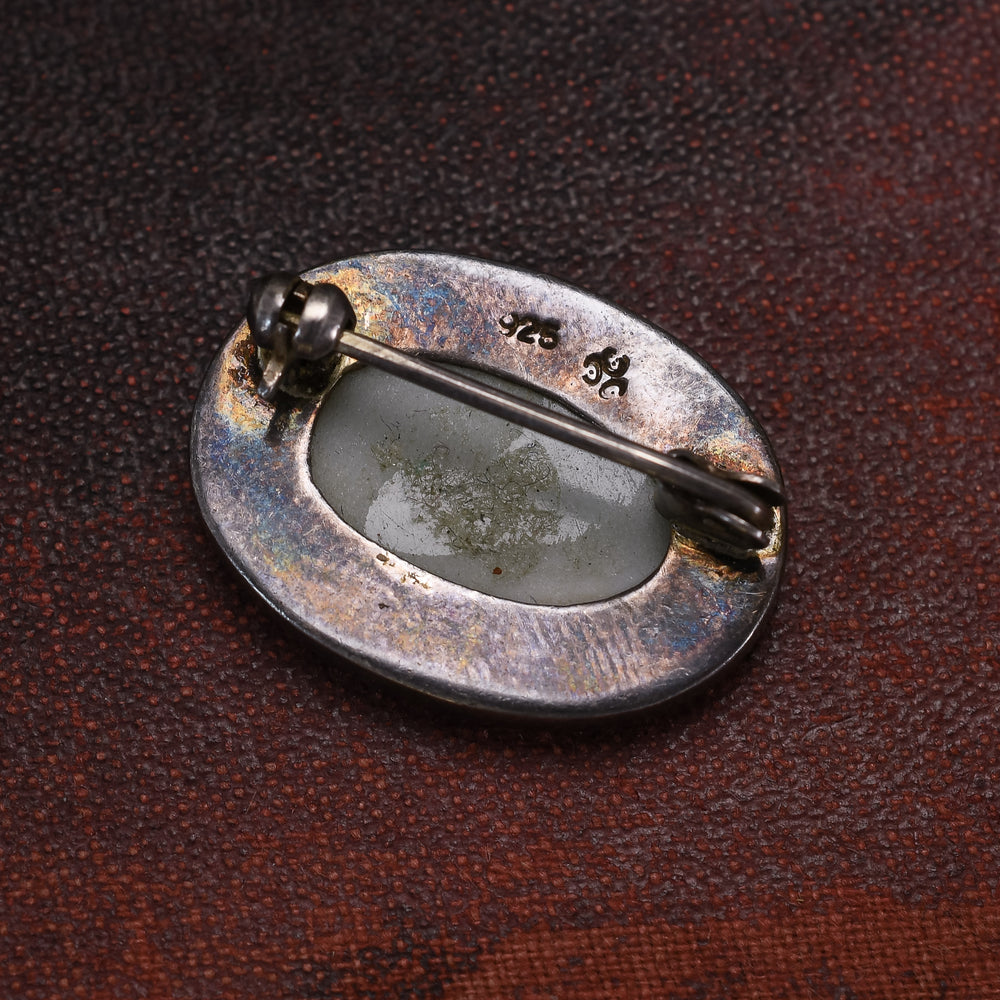 Art Deco China Porcelain Flower Brooch