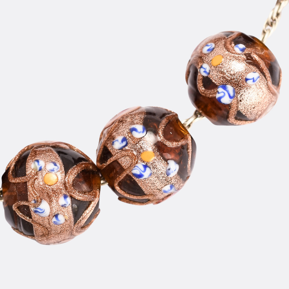 Art Deco Murano Glass Wedding Cake Beads