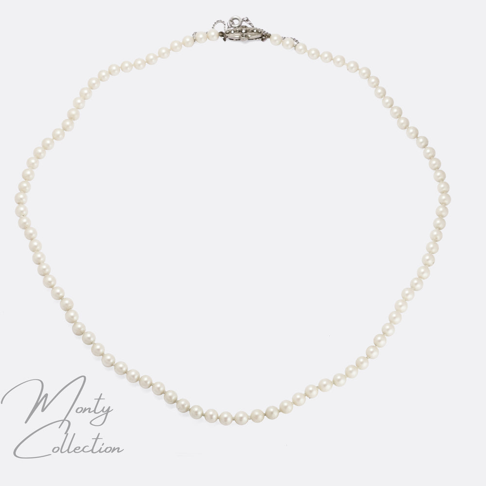 Art Deco Pearl Necklace