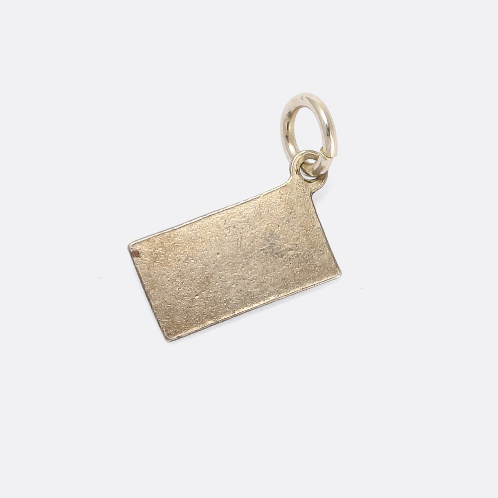 Art Deco Red Letter Day Charm