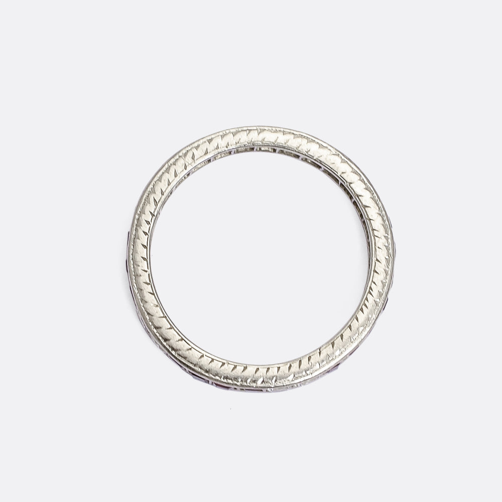 Art Deco Ruby & Diamond Eternity Ring