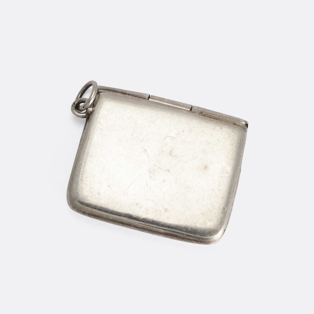 Art Deco Silver Envelope Locket