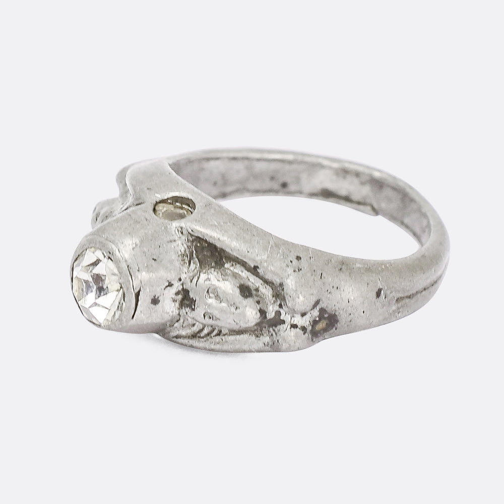 Art Nouveau Naked Lady Stanhope Ring