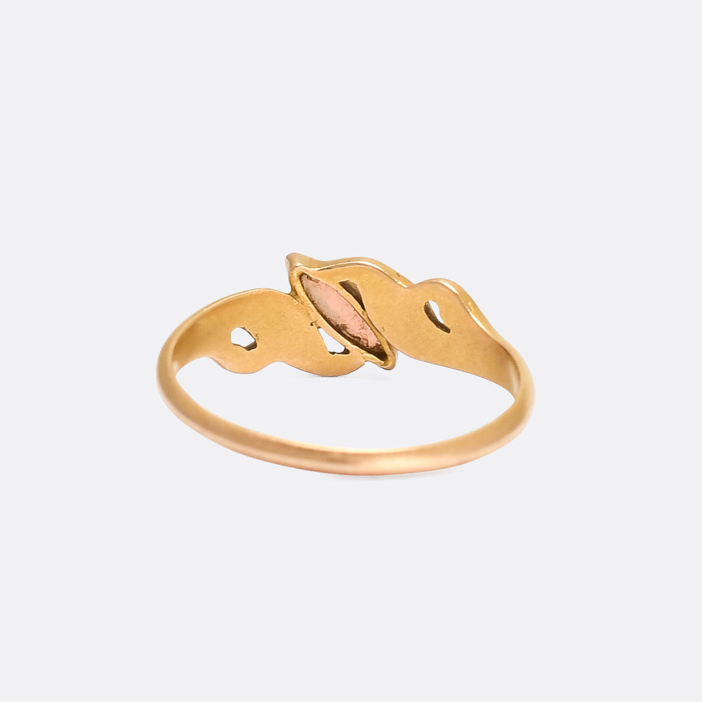 Art Nouveau Opal Solitaire Ring